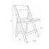 Chivari Natural Resin WoodGrain™ Folding Chair with Tan Cushion CFRNB-I-AX-T
