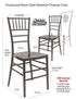 Chivari 40 Chair Pack Fruitwood Steel Skeleton™ Resin Chiavari Chair CCRF-STEEL-AX-T-40