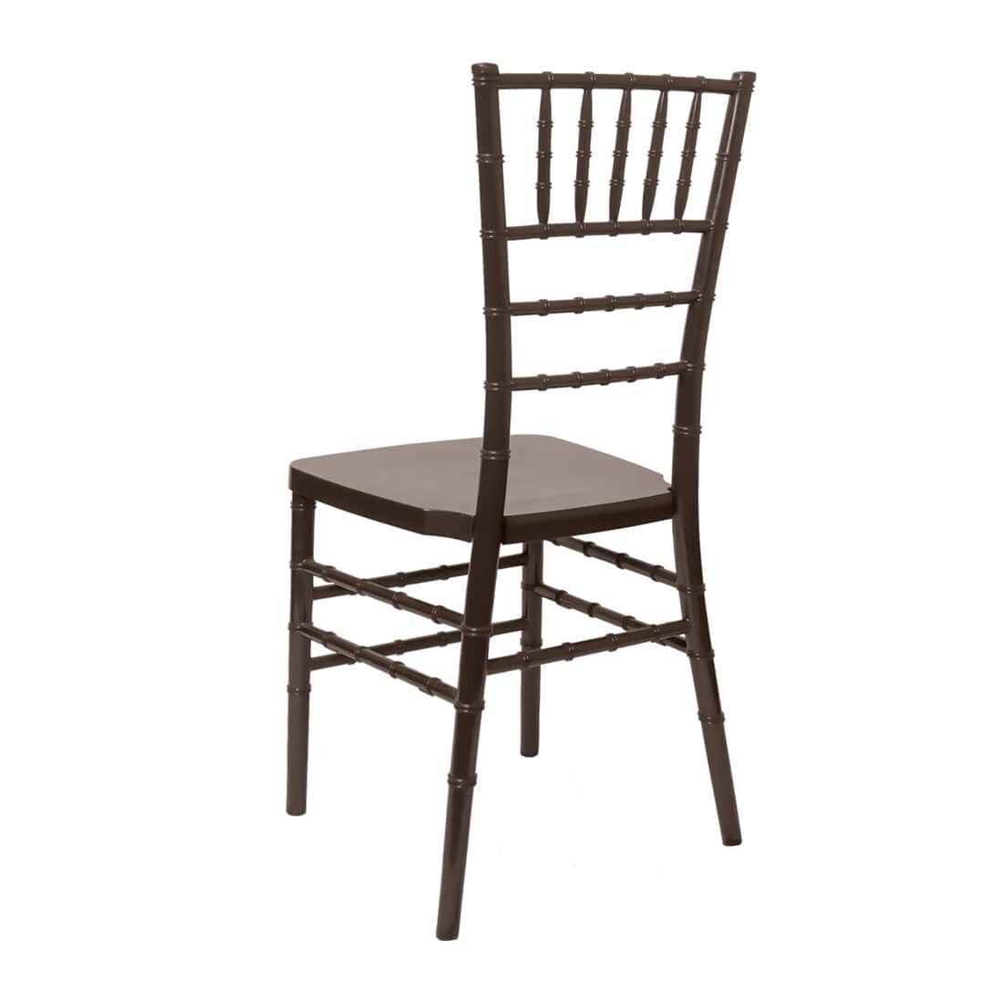 Chivari Fruitwood Resin Steel Skeleton™ Chiavari Chair- 4 Pack - Some Assembly Required CCRF-U4-STEEL-AX-T-4