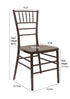 Chivari Fruitwood Resin Steel Skeleton™ Chiavari Chair- 4 Pack - Some Assembly Required CCRF-U4-STEEL-AX-T-4