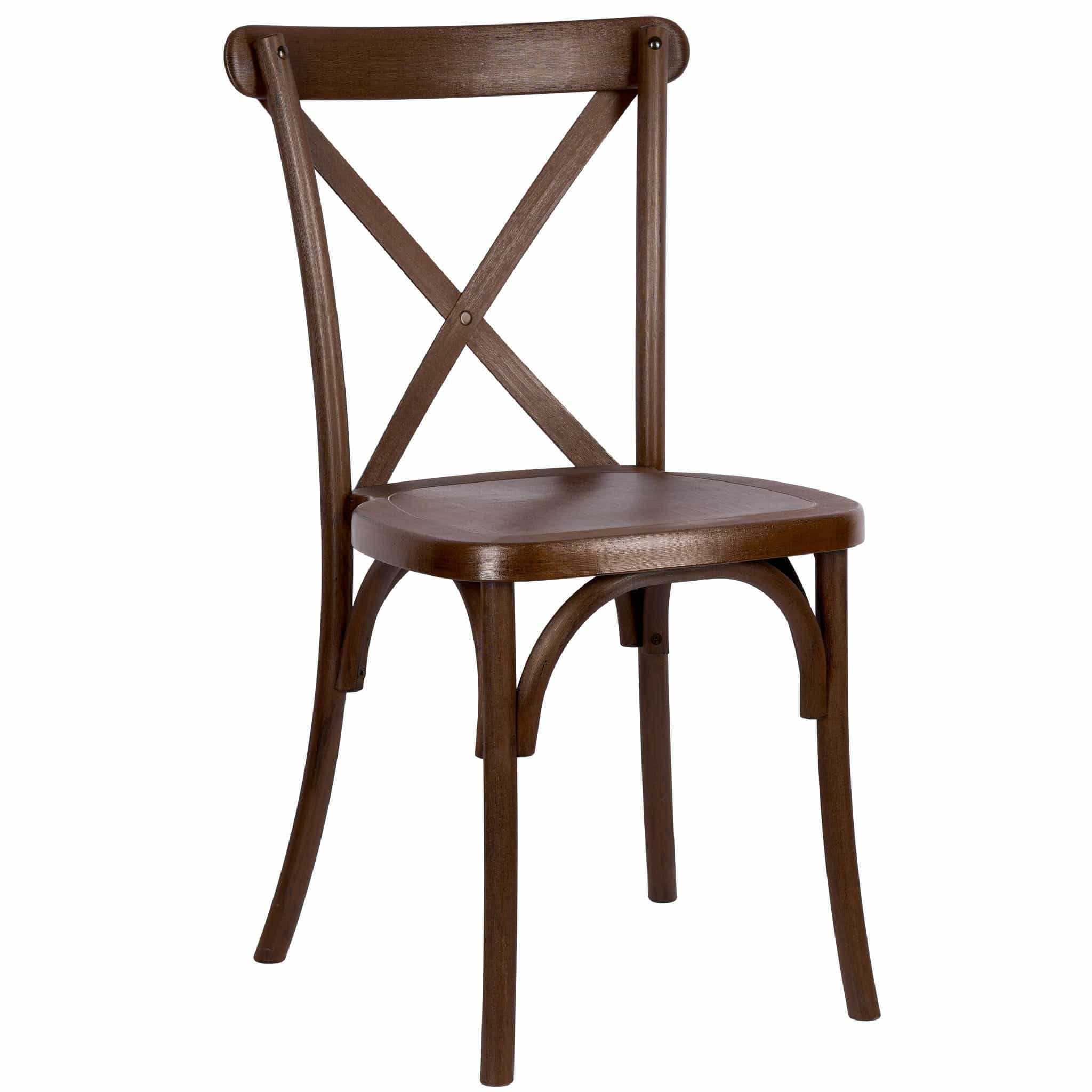 Chivari Fruitwood Fluted Leg Farm Table Dining Set with 10 Chairs TFARM-FRUITWOOD-T-LEG-KIT-CXR-AX