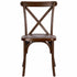 Chivari Fruitwood Fluted Leg Farm Table Dining Set with 10 Chairs TFARM-FRUITWOOD-T-LEG-KIT-CXR-AX