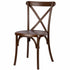 Chivari Fruitwood Fluted Leg Farm Table Dining Set with 10 Chairs TFARM-FRUITWOOD-T-LEG-KIT-CXR-AX