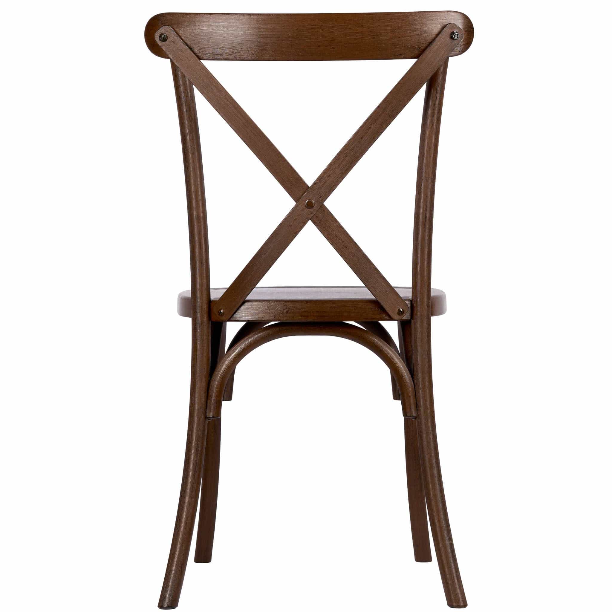 Chivari Fruitwood Fluted Leg Farm Table Dining Set with 10 Chairs TFARM-FRUITWOOD-T-LEG-KIT-CXR-AX