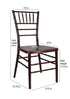 Chivari 40 Chair Pack Fruitwood Steel Skeleton™ Resin Chiavari Chair CCRF-STEEL-AX-T-40