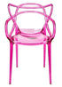 Chivari Fuchsia Clear Resin Orbit Chair CSRF-ZG-T
