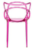 Chivari Fuchsia Clear Resin Orbit Chair CSRF-ZG-T