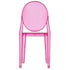 Chivari Fuchsia Resin Kids Victoria Ghost Chair CGVRF-KID-ZG-T