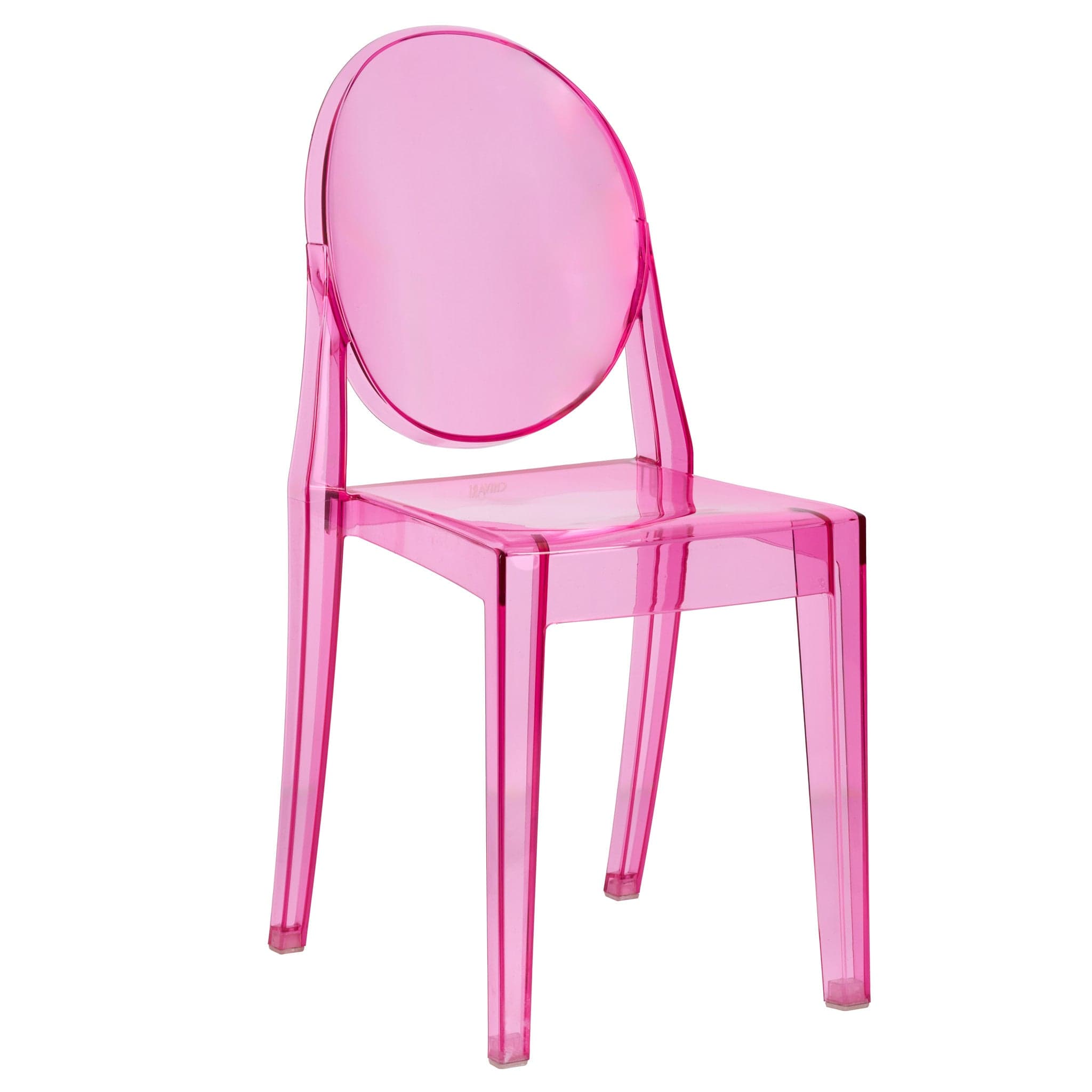 Chivari Fuchsia Resin Kids Victoria Ghost Chair CGVRF-KID-ZG-T