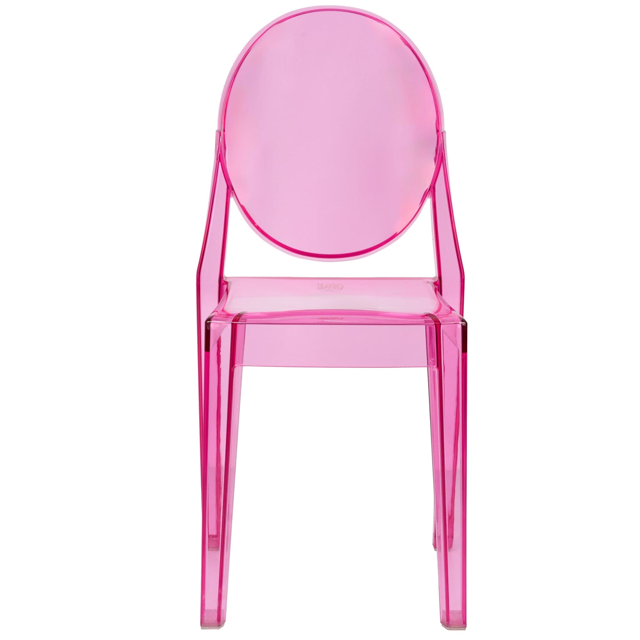 Chivari Fuchsia Resin Kids Victoria Ghost Chair CGVRF-KID-ZG-T