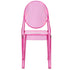 Chivari Fuchsia Resin Kids Victoria Ghost Chair CGVRF-KID-ZG-T