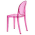 Chivari Fuchsia Resin Kids Victoria Ghost Chair CGVRF-KID-ZG-T
