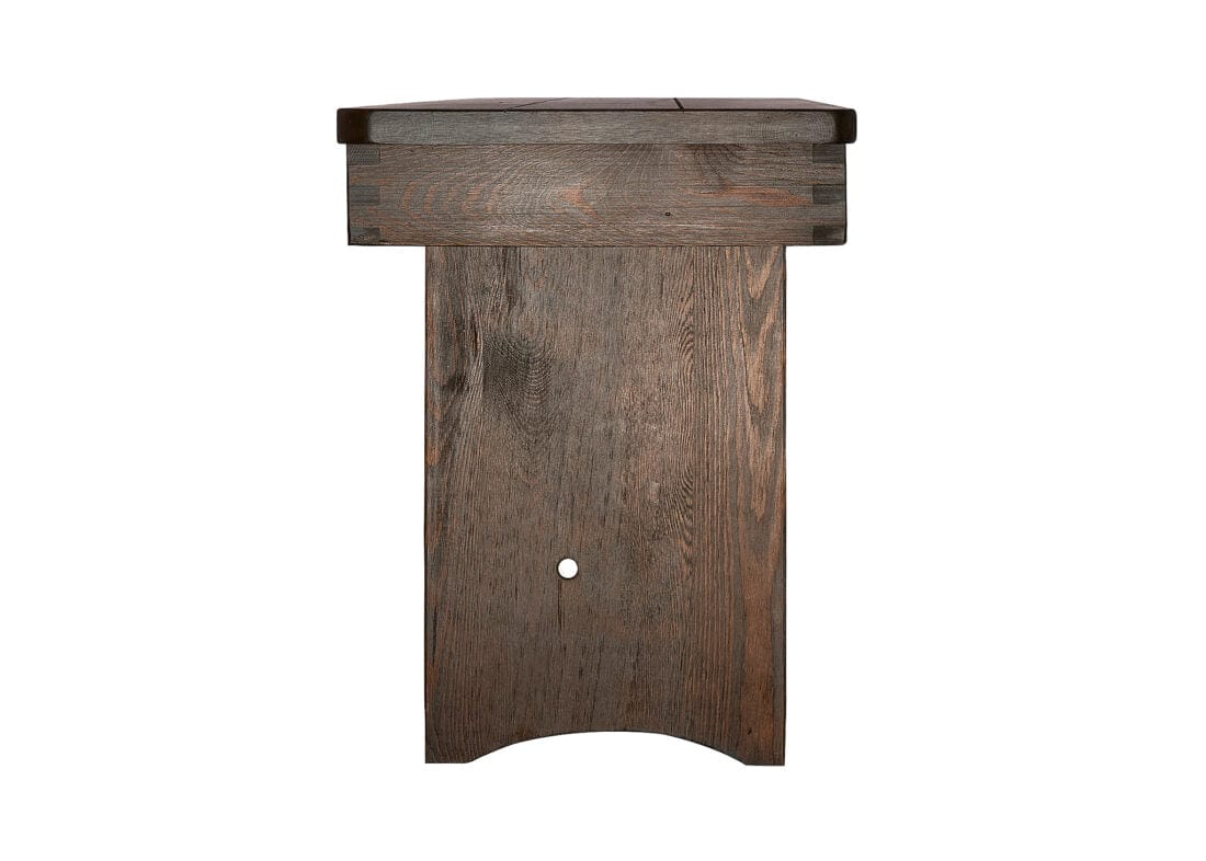 Chivari Fruitwood 8 Foot (96" x 12") Rectangle Farmhouse Table Bench TFARM-BENCH-9612-FRTWD-AX-T