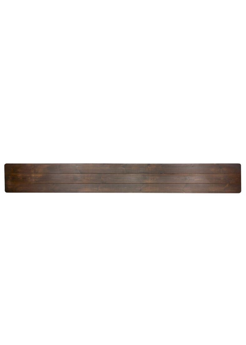 Chivari Fruitwood 8 Foot (96" x 12") Rectangle Farmhouse Table Bench TFARM-BENCH-9612-FRTWD-AX-T