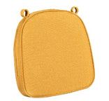 Gold with Gold Piping 2.5" Thick Chair Cushion - World's Best Cushions
