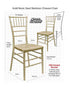 Chivari Classic Gold Resin Steel Skeleton™ Chiavari Chair CCRG-STEEL-AX-T