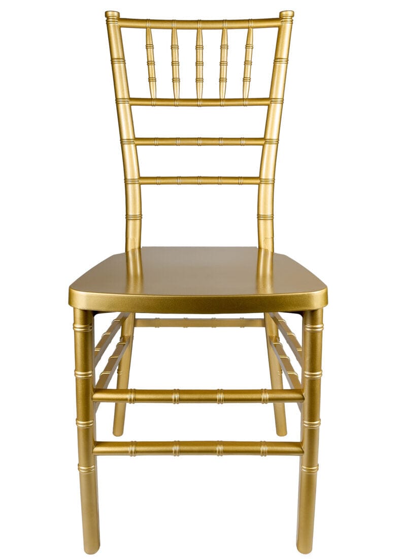 Chivari 40 Chair Pack Classic Gold ToughResin™ Chiavari Chair CCRG-MONO-AX-T-40