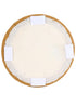 Chivari Butterscotch Gold Round Vinyl Panel Back Cushion CUSH-PANVIN-RDGLD-ZG-T