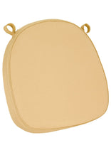 Gold Fabric 2” Thick Cross Back Cushion