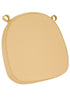 Chivari Gold Fabric 2” Thick Cross Back Cushion CUSHXSTRAP-GLD-AX-T
