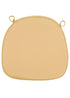 Chivari Gold Fabric 2” Thick Cross Back Cushion CUSHXSTRAP-GLD-AX-T