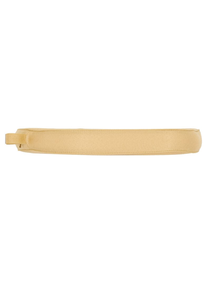 Chivari Gold Fabric 2” Thick Cross Back Cushion CUSHXSTRAP-GLD-AX-T