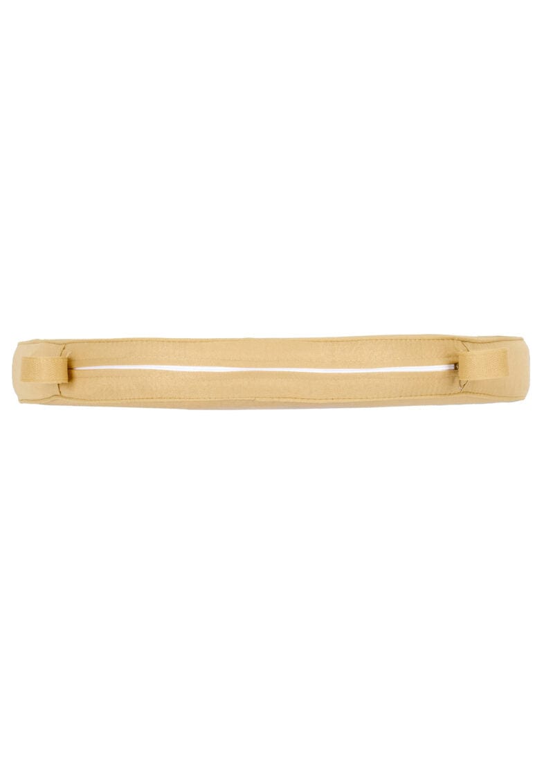 Chivari Gold Fabric 2” Thick Cross Back Cushion CUSHXSTRAP-GLD-AX-T