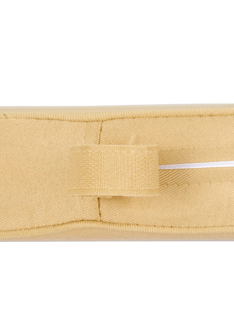 Chivari Gold Fabric 2” Thick Cross Back Cushion CUSHXSTRAP-GLD-AX-T