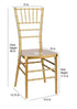 Chivari Bullion Gold Resin Steel Skeleton™ Chiavari Chair- 4 Pack - Some Assembly Required CCRGB-U4-STEEL-AX-T-4