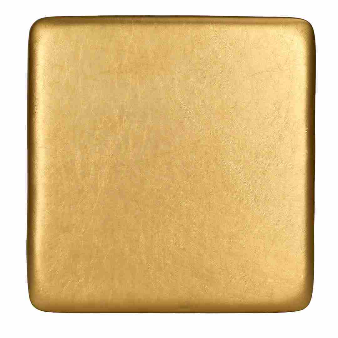 Chivari Gold 0.75" Vinyl Panel Cushion with SlipNot™ Technology for Clear Folding Chair CUSHPANVIN-FLD-GLD-AX