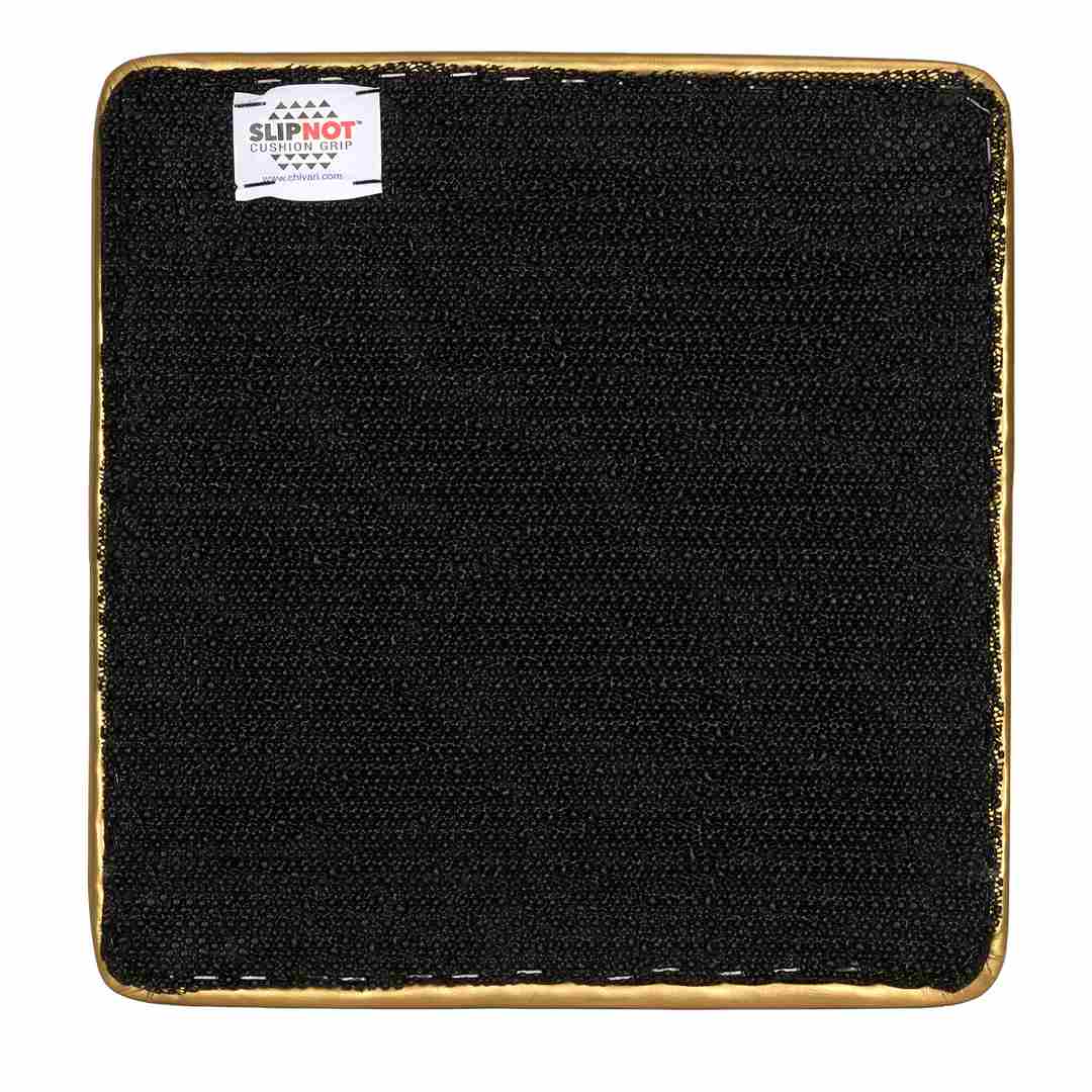 Chivari Gold 0.75" Vinyl Panel Cushion with SlipNot™ Technology for Clear Folding Chair CUSHPANVIN-FLD-GLD-AX