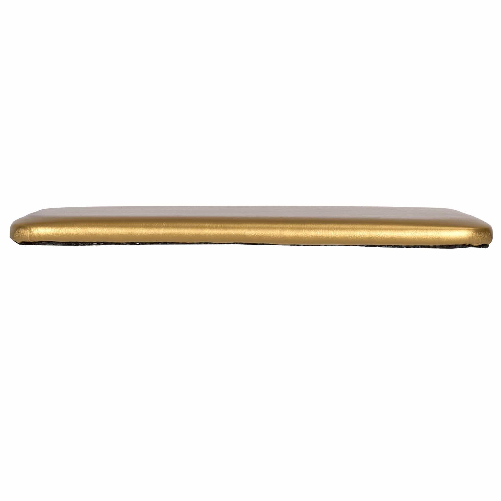 Chivari Gold 0.75" Vinyl Panel Cushion with SlipNot™ Technology for Clear Folding Chair CUSHPANVIN-FLD-GLD-AX