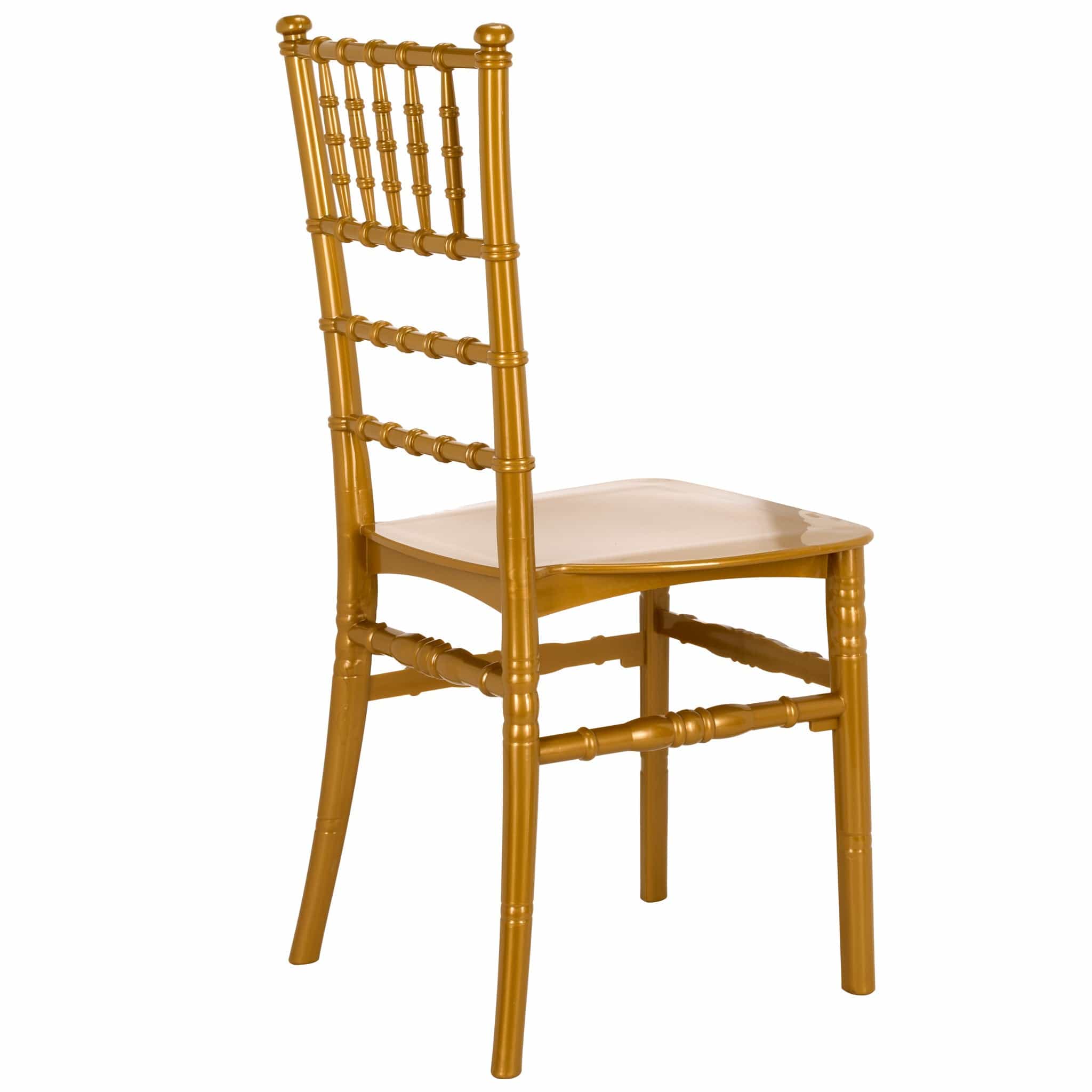 Chivari Gold BasicResin™ Chiavari Chair CCPG-v22-SG-T