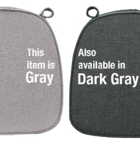 Chivari Gray with Gray Piping 2.5" Thick Chair Cushion - World's Best Cushions CUSHBST-GRGR-AX-T