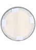 Chivari Cloudy Gray Round Vinyl Panel Back Cushion CUSH-PANVIN-RDGRY-ZG-T