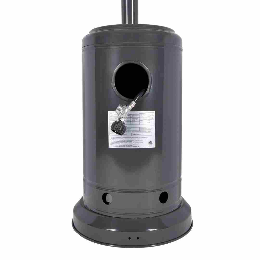 Chivari Gray Propane Standing Patio Outdoor Heater 41000 BTU HEAT-PAT41KBTU-GRY