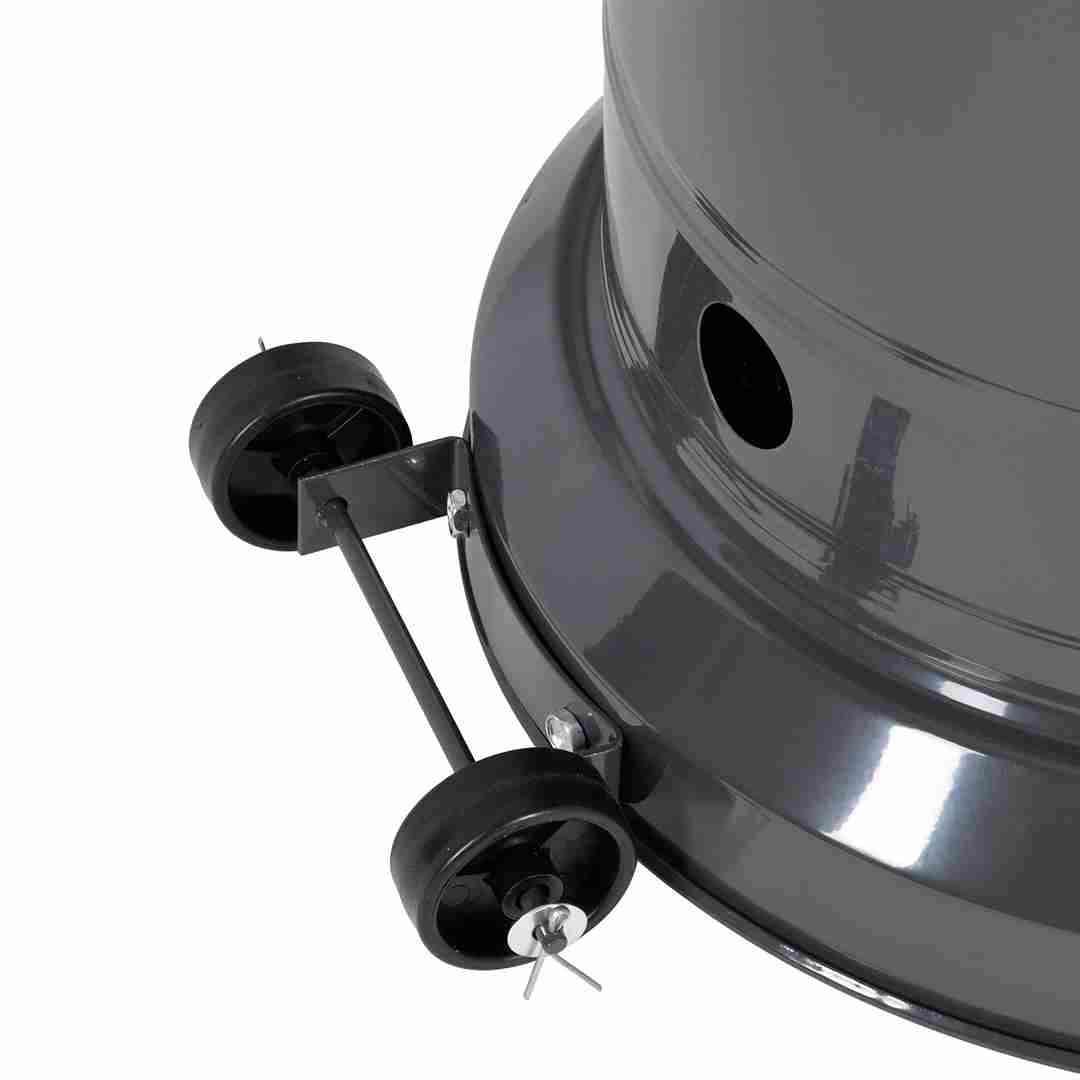 Chivari Gray Propane Standing Patio Outdoor Heater 41000 BTU HEAT-PAT41KBTU-GRY