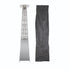 Chivari Gray Propane Pyramid Patio Heater 43000 BTU with Cover HEAT-PYR43KBTU-GRY