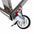 Chivari Gray Steel Folding Chair Cart for Poly & Resin Folding Chairs - up to 25 chairs CART100G-AX-T