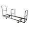 Chivari Gray Extra Large Steel Folding Chair Cart for Poly Resin Bamboo and Wood Folding Chairs - up to 50 chairs CART111G-AX-T
