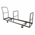 Chivari Gray Extra Large Steel Folding Chair Cart for Poly Resin Bamboo and Wood Folding Chairs - up to 50 chairs CART111G-AX-T