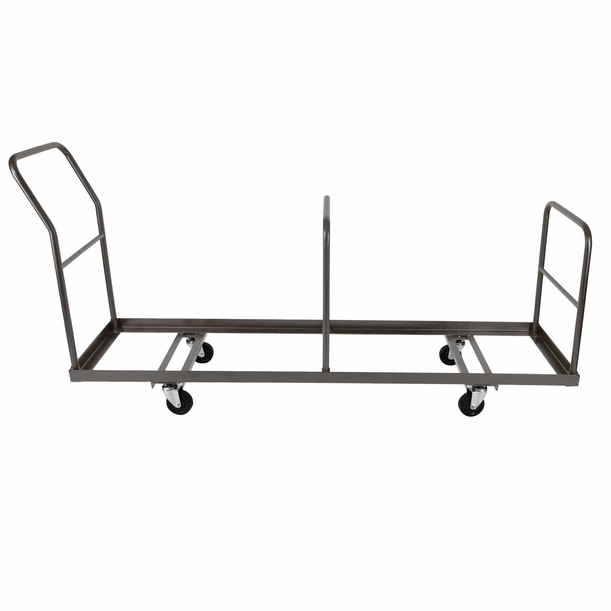 Chivari Gray Extra Large Steel Folding Chair Cart for Poly Resin Bamboo and Wood Folding Chairs - up to 50 chairs CART111G-AX-T