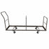 Chivari Gray Extra Large Steel Folding Chair Cart for Poly Resin Bamboo and Wood Folding Chairs - up to 50 chairs CART111G-AX-T