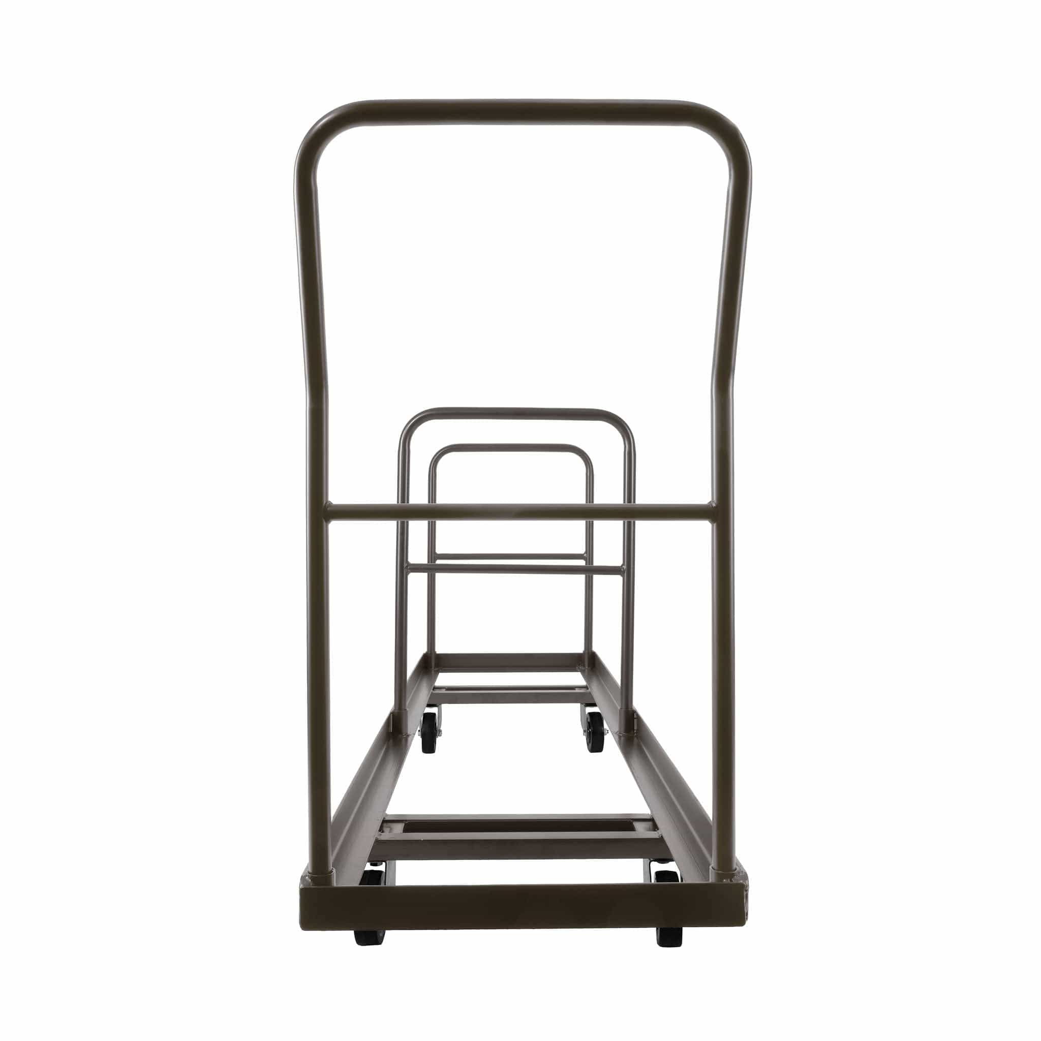 Chivari Gray Extra Large Steel Folding Chair Cart for Poly Resin Bamboo and Wood Folding Chairs - up to 50 chairs CART111G-AX-T