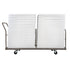 Chivari Gray Extra Large Steel Folding Chair Cart for Poly Resin Bamboo and Wood Folding Chairs - up to 50 chairs CART111G-AX-T