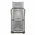 Chivari Gray Extra Large Steel Folding Chair Cart for Poly Resin Bamboo and Wood Folding Chairs - up to 50 chairs CART111G-AX-T