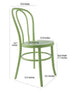 Chivari Lime Green Resin Bentwood Festive Chair CBFRGR-ZG-T