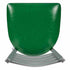 Chivari Ladder Back Bar Stool with Silver Frame and Green Vinyl Seat BLMSVGR-ZF-KT