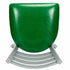 Chivari Ladder Back Restaurant Chair with Silver Frame and Green Vinyl Seat CLMSVGR-ZF-KT