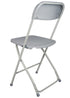 Chivari 100 Pack Gray Plastic Folding Chair and 12 60" (5 Foot) Round Plastic Folding Table CFPG-100PLS60-KT
